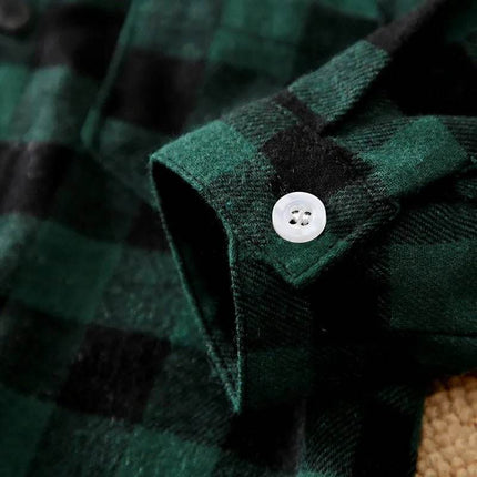 Boys 0 - 18M Plaid Infant Baby Romper - Baby Romper - Prowow - Mad Fly Essentials