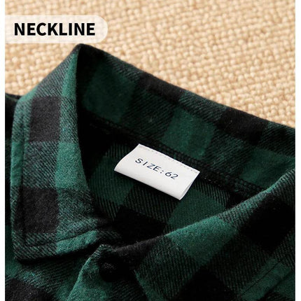 Boys 0 - 18M Plaid Infant Baby Romper - Baby Romper - Prowow - Mad Fly Essentials