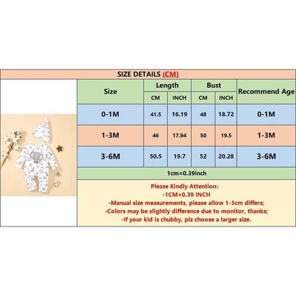 Baby Boys 0 - 6M Long Animal Romper - Baby Romper - Mioglrie - Mad Fly Essentials