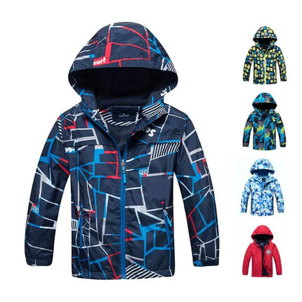Baby Boys 3 - 12Y Graffiti Waterproof Polar Fleece Jacket - Jacket - SGSKIDS - Mad Fly Essentials