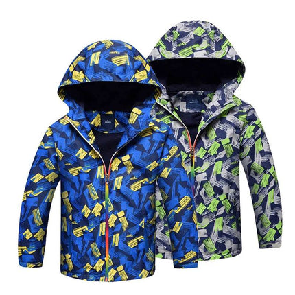 Baby Boys 3 - 12Y Graffiti Waterproof Polar Fleece Jacket - Jacket - SGSKIDS - Mad Fly Essentials