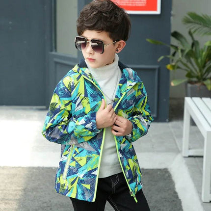 Baby Boys 3 - 12Y Graffiti Waterproof Polar Fleece Jacket - Jacket - SGSKIDS - Mad Fly Essentials