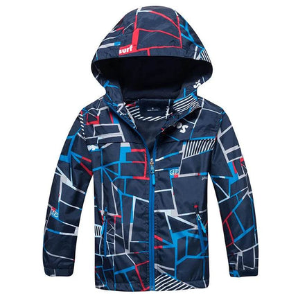 Baby Boys 3 - 12Y Graffiti Waterproof Polar Fleece Jacket - Jacket - SGSKIDS - Mad Fly Essentials