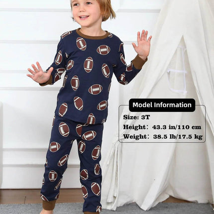 Baby Boys 3D Football Pajama Set - Pajama Set - Hooyi - Mad Fly Essentials