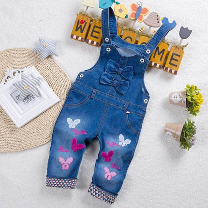 Baby Boys Animal Bear Infant Denim Jumpsuit Clothing Set - Clothing Set - Ienens - Mad Fly Essentials