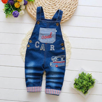Baby Boys Animal Bear Infant Denim Jumpsuit Clothing Set - Clothing Set - Ienens - Mad Fly Essentials