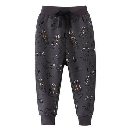 Baby Boys Animal Dinosaur Winter Sweatpants - Sweatpants - jumping meters - Mad Fly Essentials