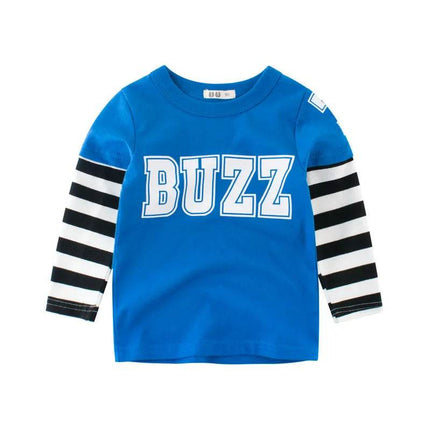 Baby Boys Buzz Animal Long Sweat Shirt - Shirt - ALEXUS WHITE - Mad Fly Essentials
