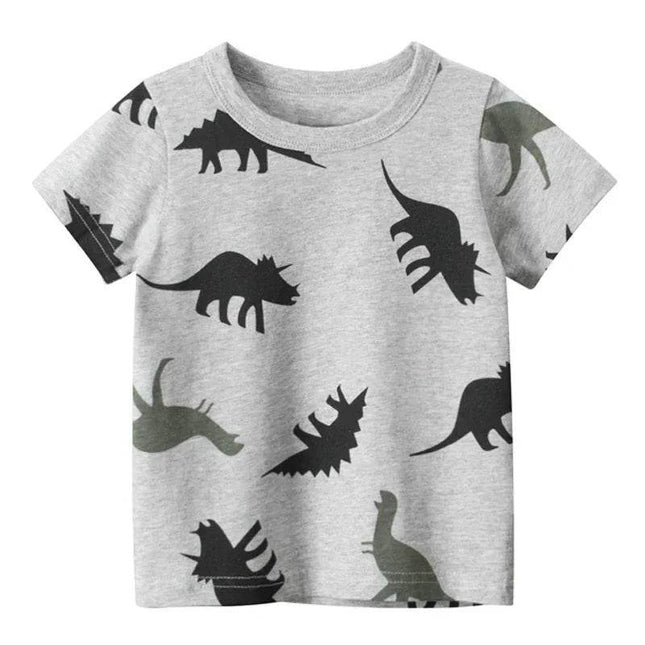 Baby Boys Car Dinosaur Summer Shirt - Mad Fly Essentials