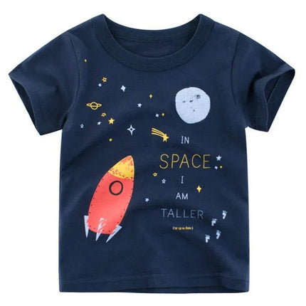 Baby Boys Car Dinosaur 2 - 12Y Summer Shirt - Shirt - ALEXUS WHITE - Mad Fly Essentials