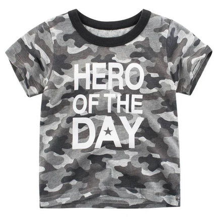 Baby Boys Car Dinosaur 2 - 12Y Summer Shirt - Shirt - ALEXUS WHITE - Mad Fly Essentials