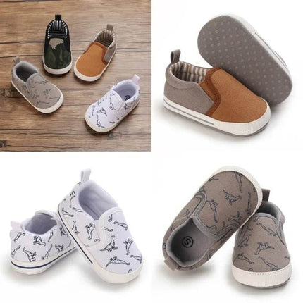 Baby Boys Casual Dinosaur Canvas Shoes Kids Footwear - Kids Footwear - VALEN·SINA - Mad Fly Essentials