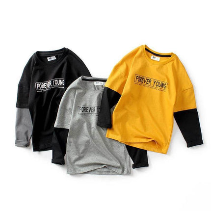 Baby Boys Forever Young Long Shirt - Shirt - ALEXUS WHITE - Mad Fly Essentials