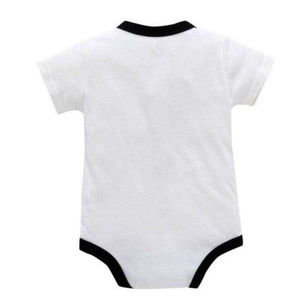 Baby Boys Gentlemen Tie Print Romper - Baby Romper - Baby Essentials - Mad Fly Essentials