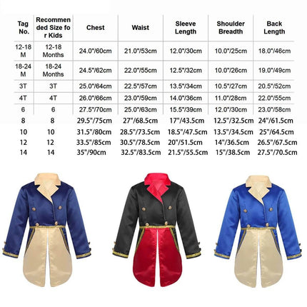 Baby Kid Tailcoat Boys Medieval Costume- Mad Fly Essentials