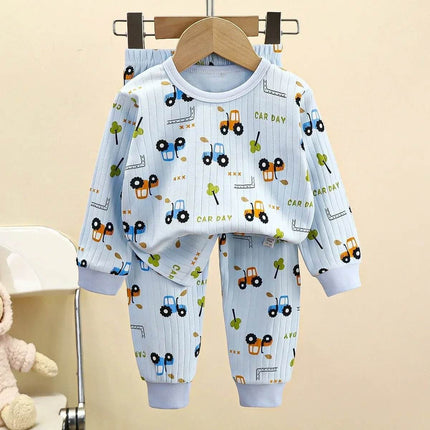 Baby Boys Love Hearts Sleepwear Pajama Set - Pajama Set - Hooyi - Mad Fly Essentials