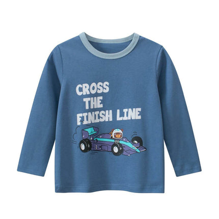 Baby Boys Racecar Long Sleeve Shirt - Shirt - 27kids - Mad Fly Essentials