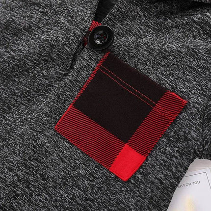 Baby Boys Spring Casual Plaid Hoodies Clothing Set - Clothing Set - LZH - Mad Fly Essentials