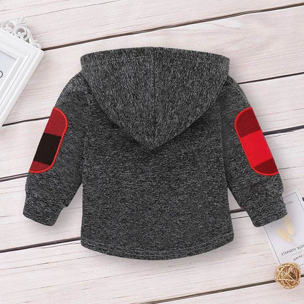 Baby Boys Spring Casual Plaid Hoodies Clothing Set - Clothing Set - LZH - Mad Fly Essentials