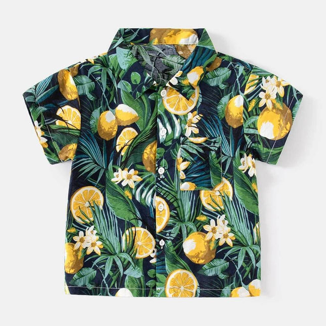 Baby Boys Summer Hawaiian Beach Birthday Party Shirt - Shirt - Beach Fellow - Mad Fly Essentials