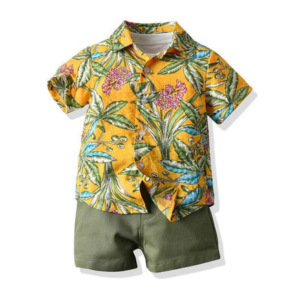 Baby Boys Tropical Paradise Floral Clothing Set - Clothing Set - Top and top - Mad Fly Essentials