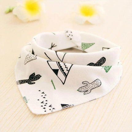 Cartoon Animal Triangular Burp Cloths Bib Baby Essentials - Baby Essentials - Baby Essentials - Mad Fly Essentials
