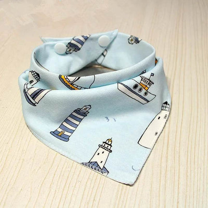 Cartoon Animal Triangular Burp Cloths Bib Baby Essentials - Baby Essentials - Baby Essentials - Mad Fly Essentials