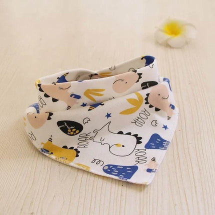 Cartoon Animal Triangular Burp Cloths Bib Baby Essentials - Baby Essentials - Baby Essentials - Mad Fly Essentials