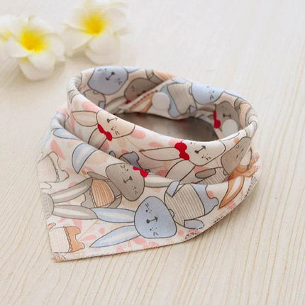 Baby Cartoon Animal Triangular Burp Cloths - Mad Fly Essentials