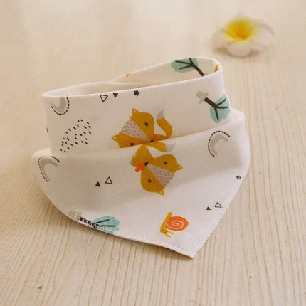 Cartoon Animal Triangular Burp Cloths Bib Baby Essentials - Baby Essentials - Baby Essentials - Mad Fly Essentials