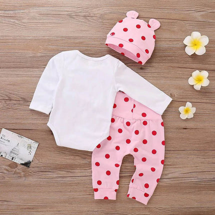 Baby Girl 0 - 18 Months Casual Polka Dot Clothing Set - Clothing Set - LAPA - Mad Fly Essentials
