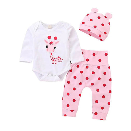 Baby Girl 0 - 18 Months Casual Polka Dot Clothing Set - Clothing Set - LAPA - Mad Fly Essentials