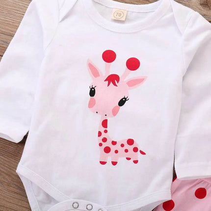 Baby Girl 0 - 18 Months Casual Polka Dot Clothing Set - Clothing Set - LAPA - Mad Fly Essentials
