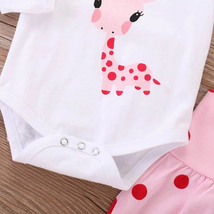 Baby Girl 0 - 18 Months Casual Polka Dot Clothing Set - Clothing Set - LAPA - Mad Fly Essentials