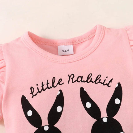 Baby Girl 0 - 18M Toddler Polka Rabbit 3pc Outfit Clothing Set - Clothing Set - Mioglrie - Mad Fly Essentials