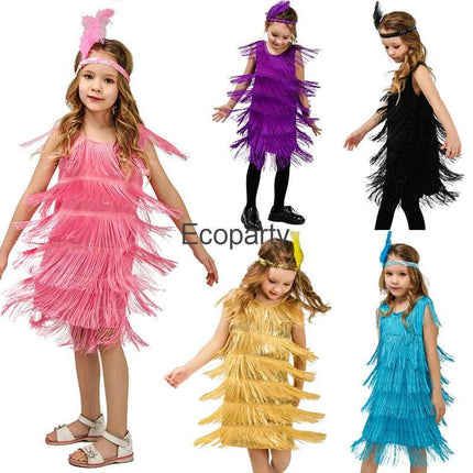 Baby Girl 1920s Latin Flapper Costume Dress - Costume Dress - Prowow - Mad Fly Essentials