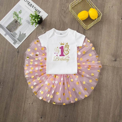 Baby 1st Birthday Set Girl Tutu Dress – Mad Fly Essentials