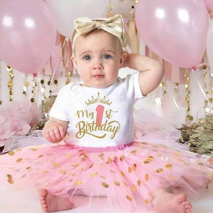 Baby 1st Birthday Set Girl Tutu Dress – Mad Fly Essentials