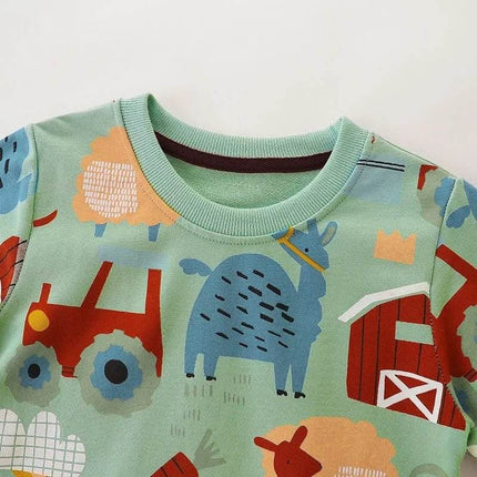 Baby Girl 2 - 8T Farmhouse Animals 3D Sweater - Sweater - AOSTA BETTY - Mad Fly Essentials
