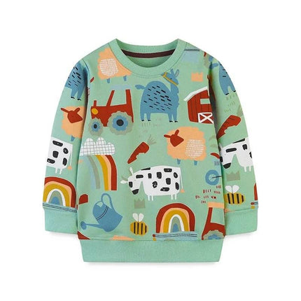 Baby Girl 2 - 8T Farmhouse Animals 3D Sweater - Sweater - AOSTA BETTY - Mad Fly Essentials
