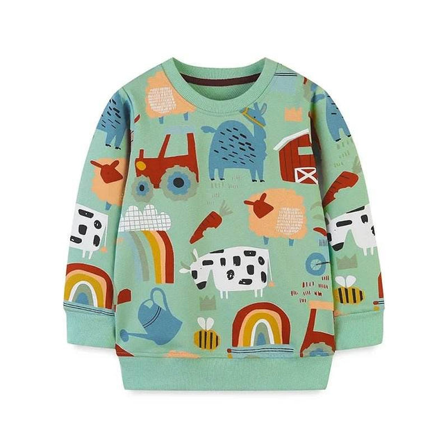Baby Girl 2 - 8T Farmhouse Animals 3D Sweater - Sweater - AOSTA BETTY - Mad Fly Essentials