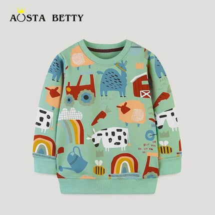 Baby Girl 2 - 8T Farmhouse Animals 3D Sweater - Sweater - AOSTA BETTY - Mad Fly Essentials