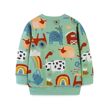 Baby Girl 2 - 8T Farmhouse Animals 3D Sweater - Sweater - AOSTA BETTY - Mad Fly Essentials