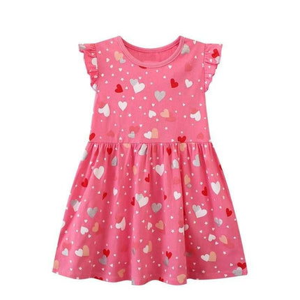 Baby Girl Hearts Party Princess Dress - Mad Fly Essentials