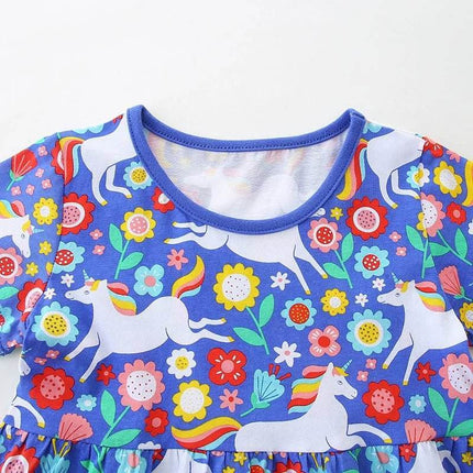 Baby Girl 2pc Butterfly Unicorn Princess Dress - Princess Dress - jumping meters - Mad Fly Essentials