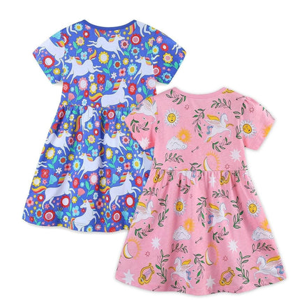 Baby Girl 2pc Butterfly Unicorn Princess Dress - Princess Dress - jumping meters - Mad Fly Essentials