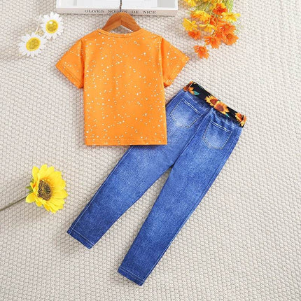 Baby Girl 2pc Sunflower Knitted Short Pants Clothing Set - Clothing Set - PatPat - Mad Fly Essentials