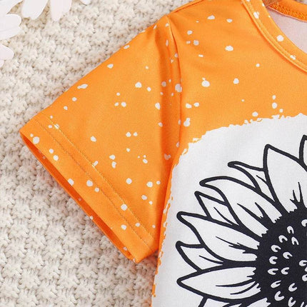 Baby Girl 2pc Sunflower Knitted Short Pants Clothing Set - Clothing Set - PatPat - Mad Fly Essentials