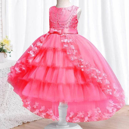 Baby Girl 3 - 12Y Petal Pink Bridesmaid Princess Dress - Princess Dress - LJW - Mad Fly Essentials