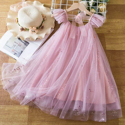 Baby Girl 3 - 8Y Ruffle Sequin Princess Dress - Princess Dress - NNJXD - Mad Fly Essentials